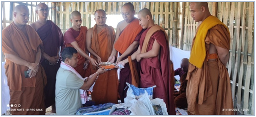 Volunteers Distributing Aid